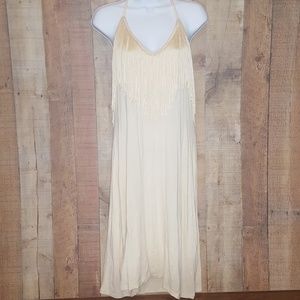 FREE SHIPPINGChristina Love sheer tassel dress NWT